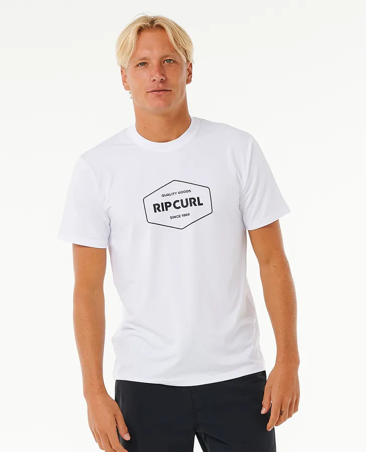 T-Shirt anti-UV Ripcurl - Stapler UPF White