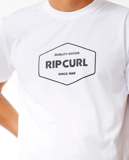 T-Shirt anti-UV Ripcurl - Stapler UPF White